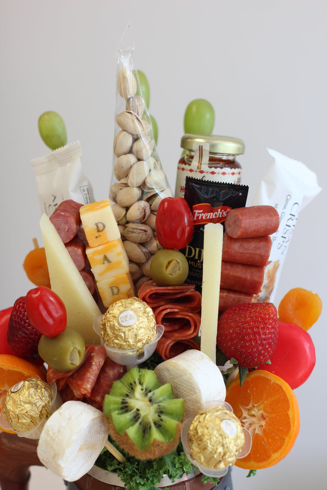 Beer Mug Charcuterie Arrangement