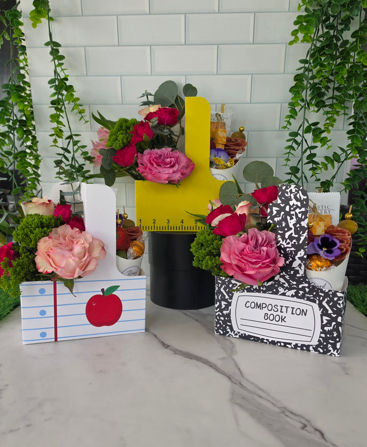 Petite Charcuterie & Flower Duo